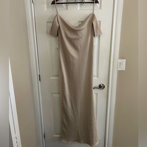 Brand new, never worn champagne BHLDN dress. Size 14